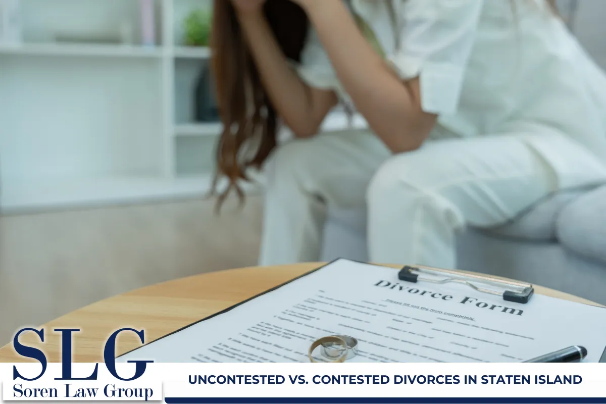 Uncontested vs. Contested Divorces in Staten Island