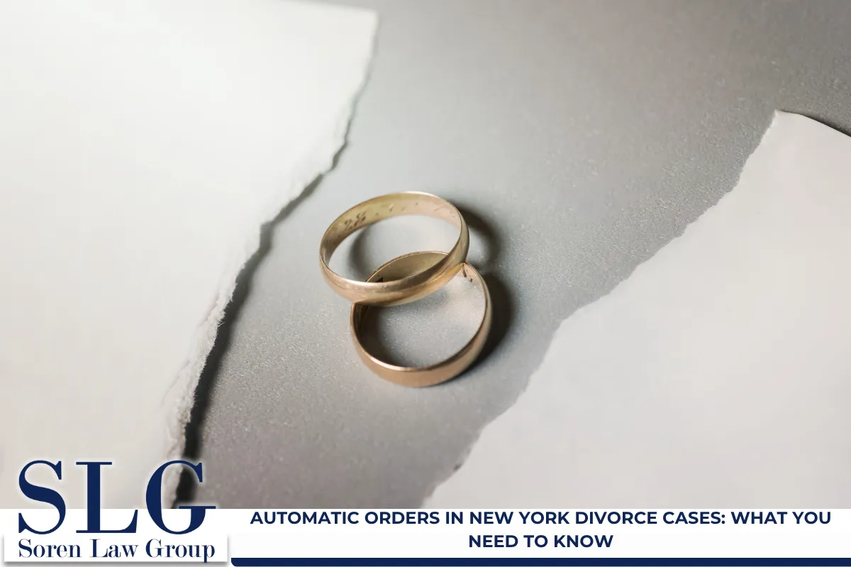 Automatic orders in New York divorce cases: What you need to know